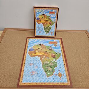 Vintage Disney The Lion King Golden 200 Piece Jigsaw Puzzle 14 x 18" Africa 6+